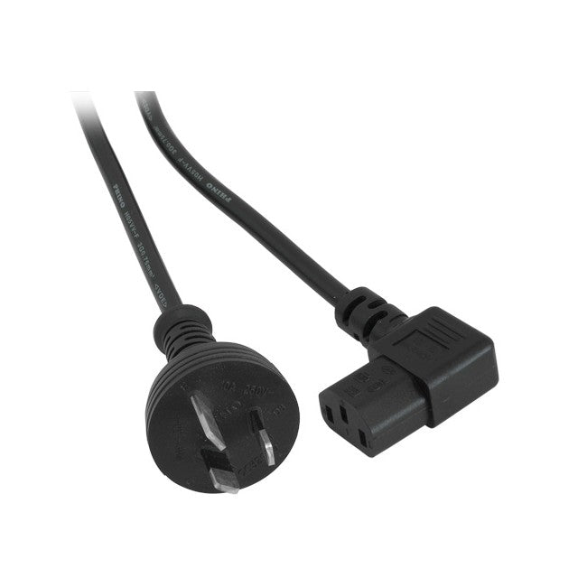 IEC-C13 Right Angel IEC Power Lead 2m