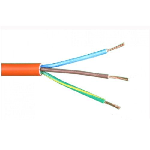 1.5mm 2 Core & Earth Heavy Duty Circular Flexible Cable Per Metre