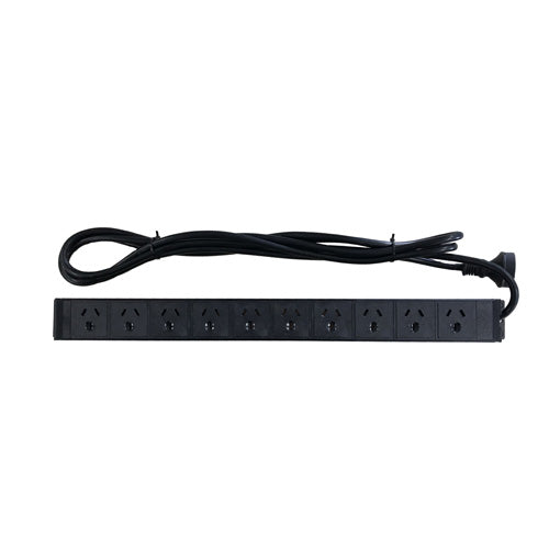 1U 10 Way  (PDU) 19" Inch Rack-Mount