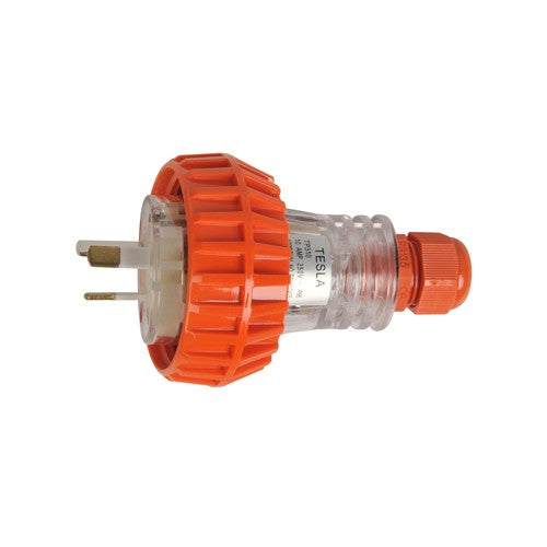 15 AMP 3 Pin Flat Industrial Electrical Captive Plug IP66