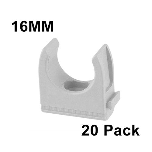 20 x 16mm Conduit Mounting Clips U Clips