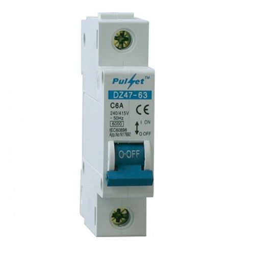 SINGLE POLE CIRCUIT BREAKER 6KA