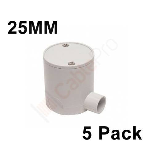 5 x 25mm Deep Junction Box 1 Way