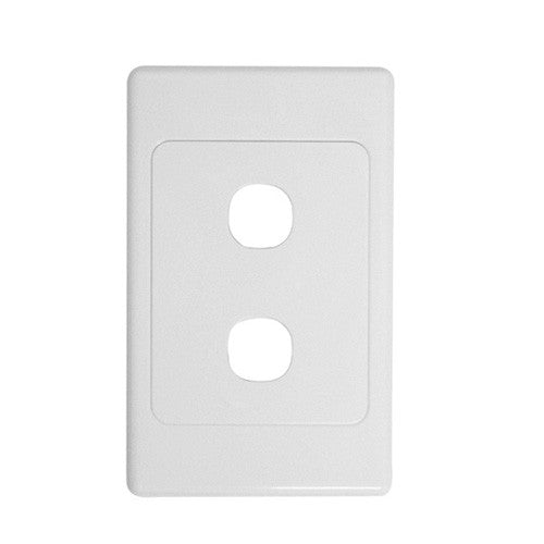 2 Gang Wall Plate Clipsal Style