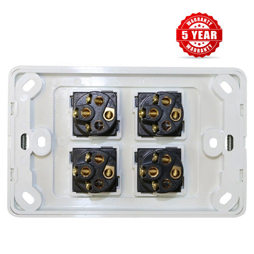 4 Gang Single Wall Switch - 2 Way Switching-SAA