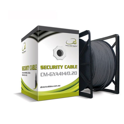 4 Core Security Cable 14/0.20mm-GREY-300M