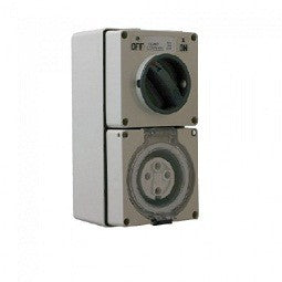 4 PIN 20 AMP SWITCHED SOCKET OUTLET (ROUND PIN)