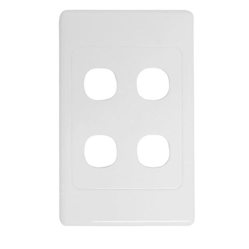 4 Gang Wall Plate Clipsal Style