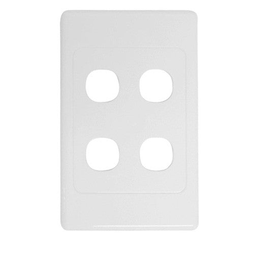 4 Gang Wall Plate Clipsal Style