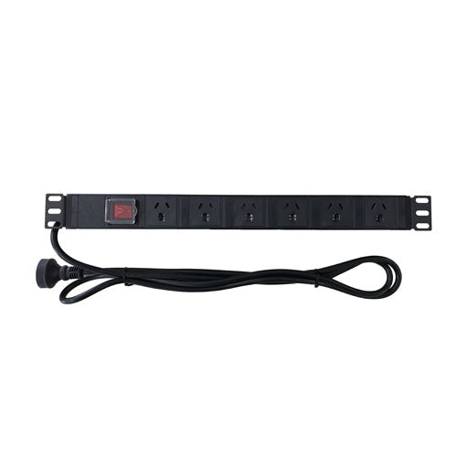 1U 6 Way  (PDU) 19" Inch Rack-Mount