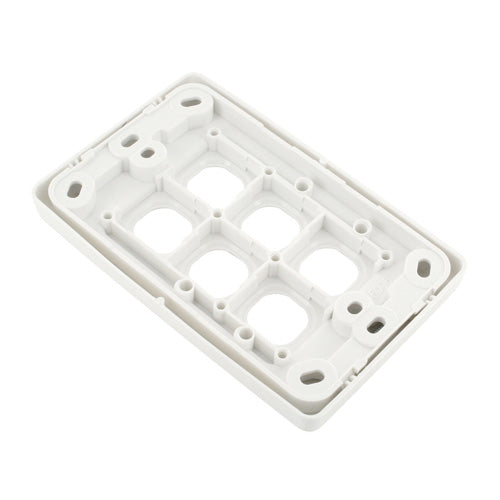 10 x 6 Gang Wall Plate Clipsal Style