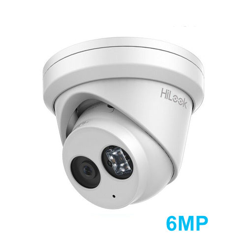 HILOOK by HIKVISION 6mp  Acusense IP Turret Security CCTV Surveillance Camera-IPC-T261H-MU