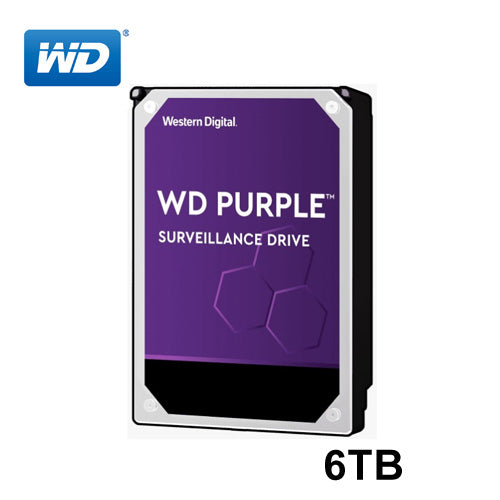 WD 6TB Purple Internal Hard Drive 3.5" WESTERN DIGITAL