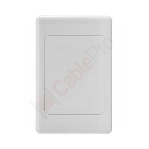 5 x Blank Wall Plate With Cover White