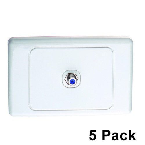 1 Gang Wallplate Clipsal Style F-TYPE - 5 PACK