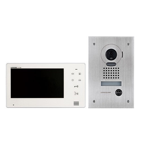 AIPHONE JOS-1F-7 Inch Colour Intercom Kit with Flush Mount Stainless Camera