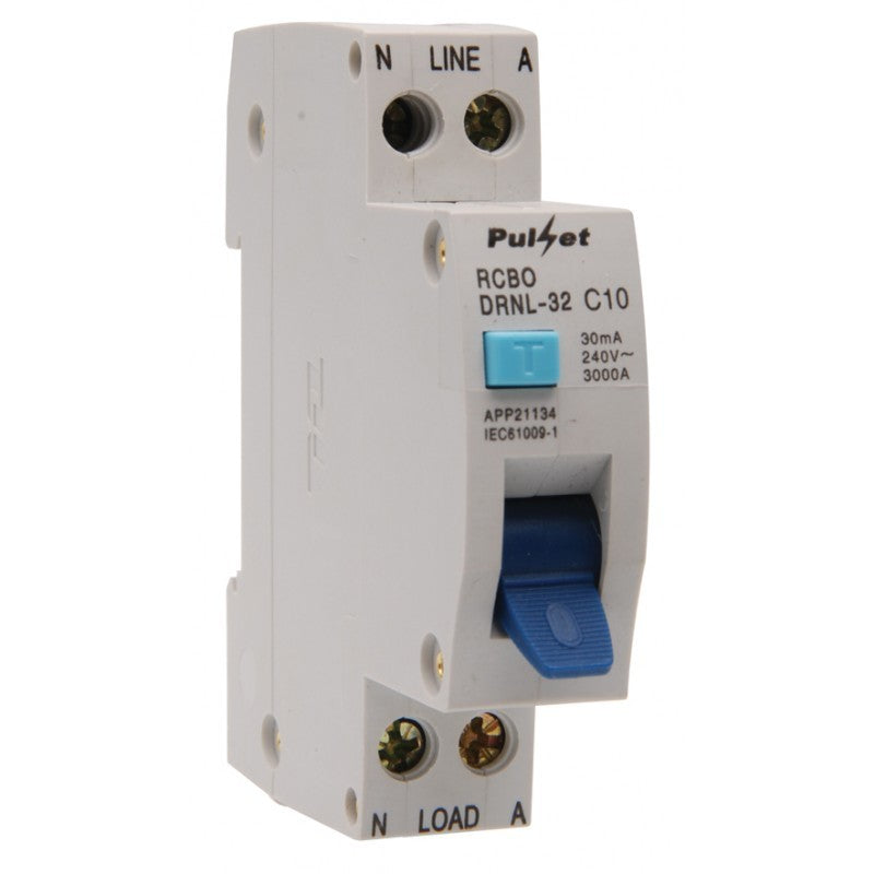 1 Pole 4.5KA RCBO (MCB/RCD) Electronic Combination