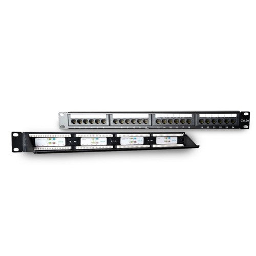 Cat 5e 24 Port Ethernet Patch Panel Rack Mount