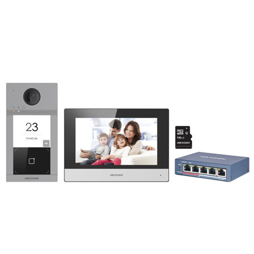 HikVision 2nd Gen IP 7" Video Intercom Kit-DS-KIS604