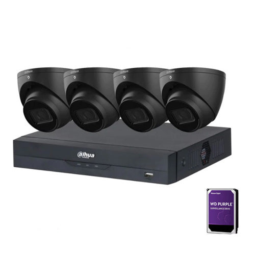 Dahua 4 Channel AI NVR Kit  4 x 6MP DH-IPC-HDW3666EMP-S-AUS  ,4CH WizSense 16MP NVR