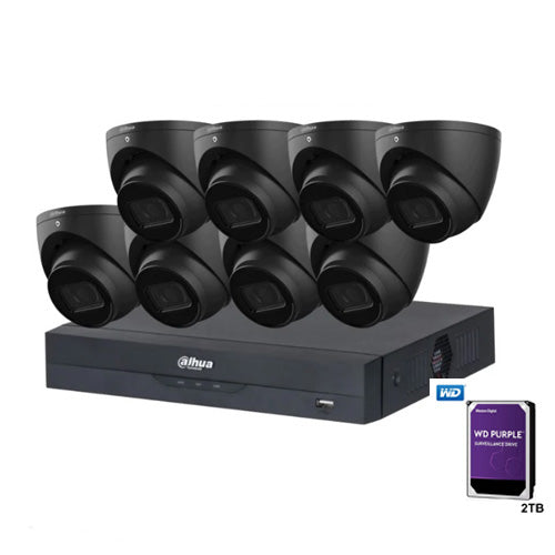 Dahua 8 Channel  AI NVR Kit 8 x 6MP DH-IPC-HDW3666EMP-S-AUS ,8CH WizSense 16MP NVR