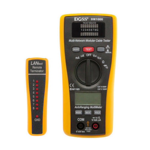 DM1000 LAN Tester & Multimeter Combo Dmm - Doss 2 In 1 LAN Tester & Multimeter