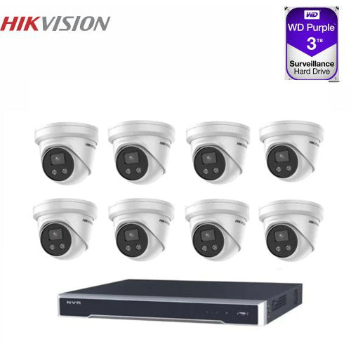 Hikvision 8 x DS-2CD2366G2-IU 6MP + 8CH NVR + 3TB CCTV Kit