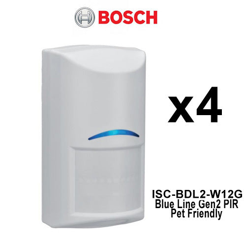 Bosch 4 x  TriTech PIR Sensor Motion Detector ISC-BDL2-W12G Alarm Blue Line Gen2