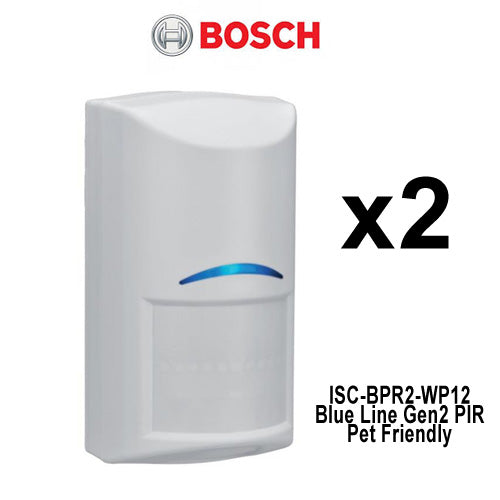 BOSCH 2 x  Pet Friendly (20kg) PIR Motion Detector ISC-BPR2-WP12 Alarm Blue Line Gen2