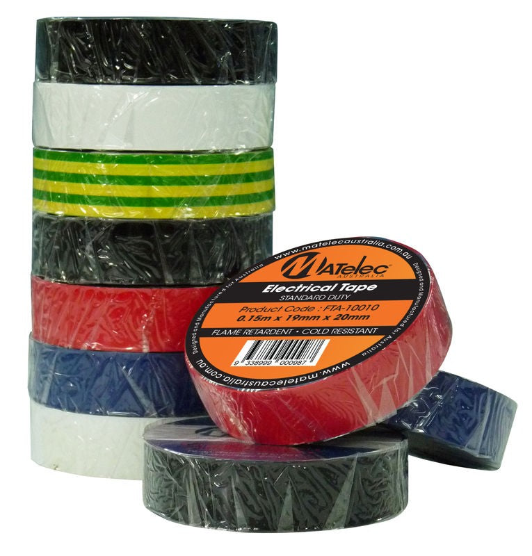 Insulation Tape PVC 0.15mx19mmx20m -Mix Pack