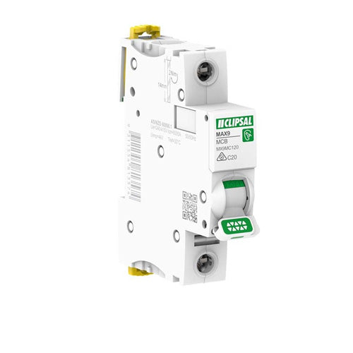 CLIPSAL MX9MC120 20AMP Single Pole Circuit Breaker 6KA