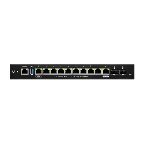 Ubiquiti EdgeRouter 6 Port (ER-12)10-Port Gigabit Router, 2 SFP Ports- 24v Passive PoE In and Out (Limited) - 1GHz Quad Core Processor - 1GB RAM