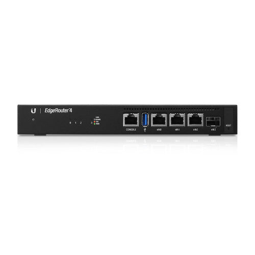 Ubiquiti EdgeRouter 4 Port (ER-4) 3Port Gigabit Router, 1 SFP Port- 1GHz Quad Core Processor - 1GB RAM