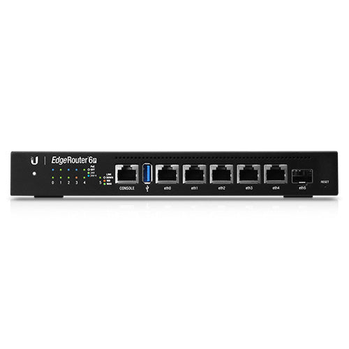 Ubiquiti EdgeRouter 6 Port (ER-6P) 5-Port Gigabit Router, 1 SFP Ports- 24v Passive PoE Out (All Ports)