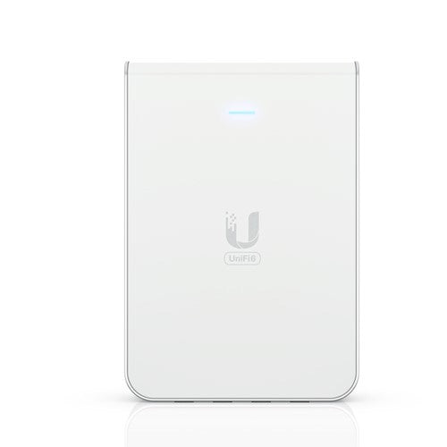 Ubiquiti UniFi Wi-Fi 6 U6-IW In-Wall Wall-mounted WiFi 6 access point with a built-in PoE switch