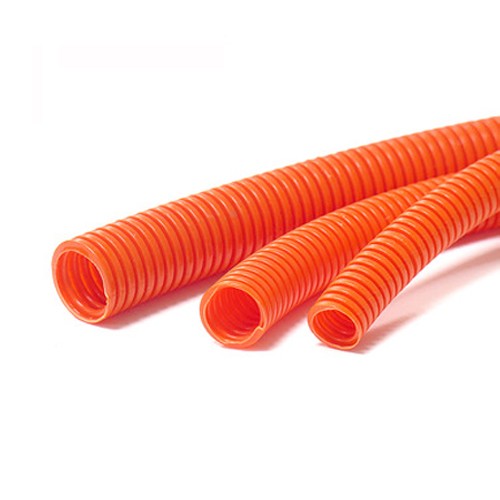 Corrugated Conduit 20mm x 25mtr Roll Flexible Orange Conduit