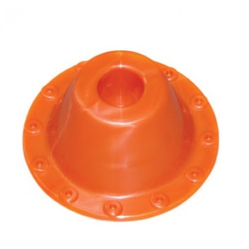 10 x 32mm Conduit PVC  Concrete Locating Flange Fitting Adaptor Orange