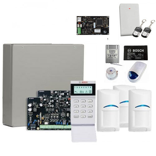 BOSCH Solution 3000 with 3 x Wireless (RFPR12)  PIR's 1 x B810 Receiver Kit + Ethernet Module