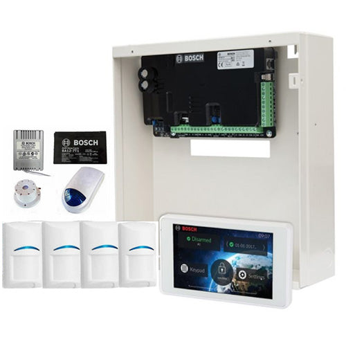 BOSCH ALARM Solution 2000 Kit 4.3" touch screen keypad 4 PIR