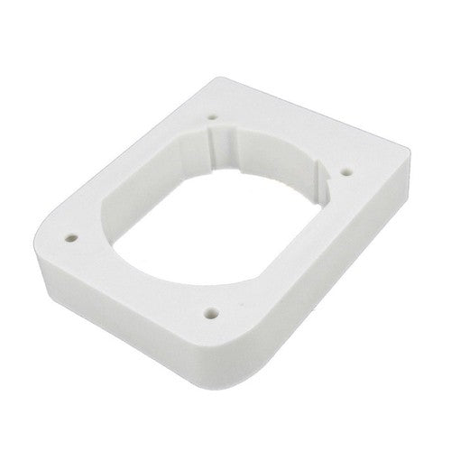 Transco Mounting Flange 13 mm suit 10 Amp 15 Amp Inlets and Outlets. Available in  White or Black