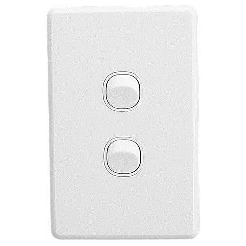 Clipsal Classic C2032VA-WE 2 Gang Switch 10AMP WHITE