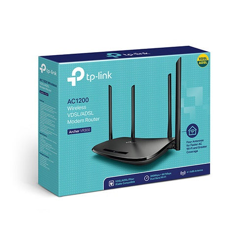 TP-Link Archer VR300 AC1200 1200Mbps Wireless VDSL/ADSL Modem Router