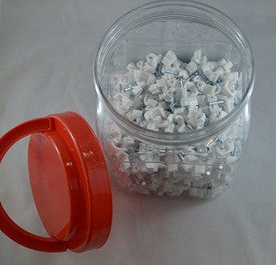 2.5MM CABLE CLIPS (500 piece Jar)