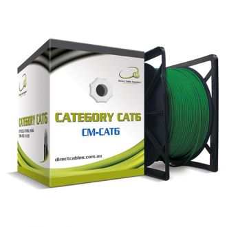 Category 6 Utp Lan Cable,Four 23AWG twisted solid copper pairs -GREEN