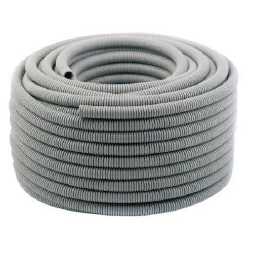 Corrugated Conduit 50mm x 25mtr Roll Flexible Grey Conduit