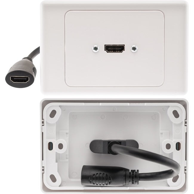 1x HDMI Horizontal Wall Plate