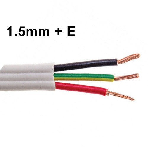 1.5mm Twin and Earth TPS Electrical Cable Per Metre