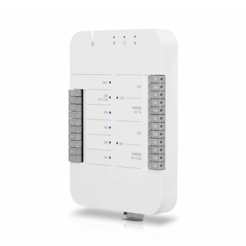 Ubiquiti UniFi Access Hub - Single Door Entry Mechanism - PoE Powered, Supports UA-LITE and UA-PRO - Four Inputs and 12v Dry Relays for Most Door Lock